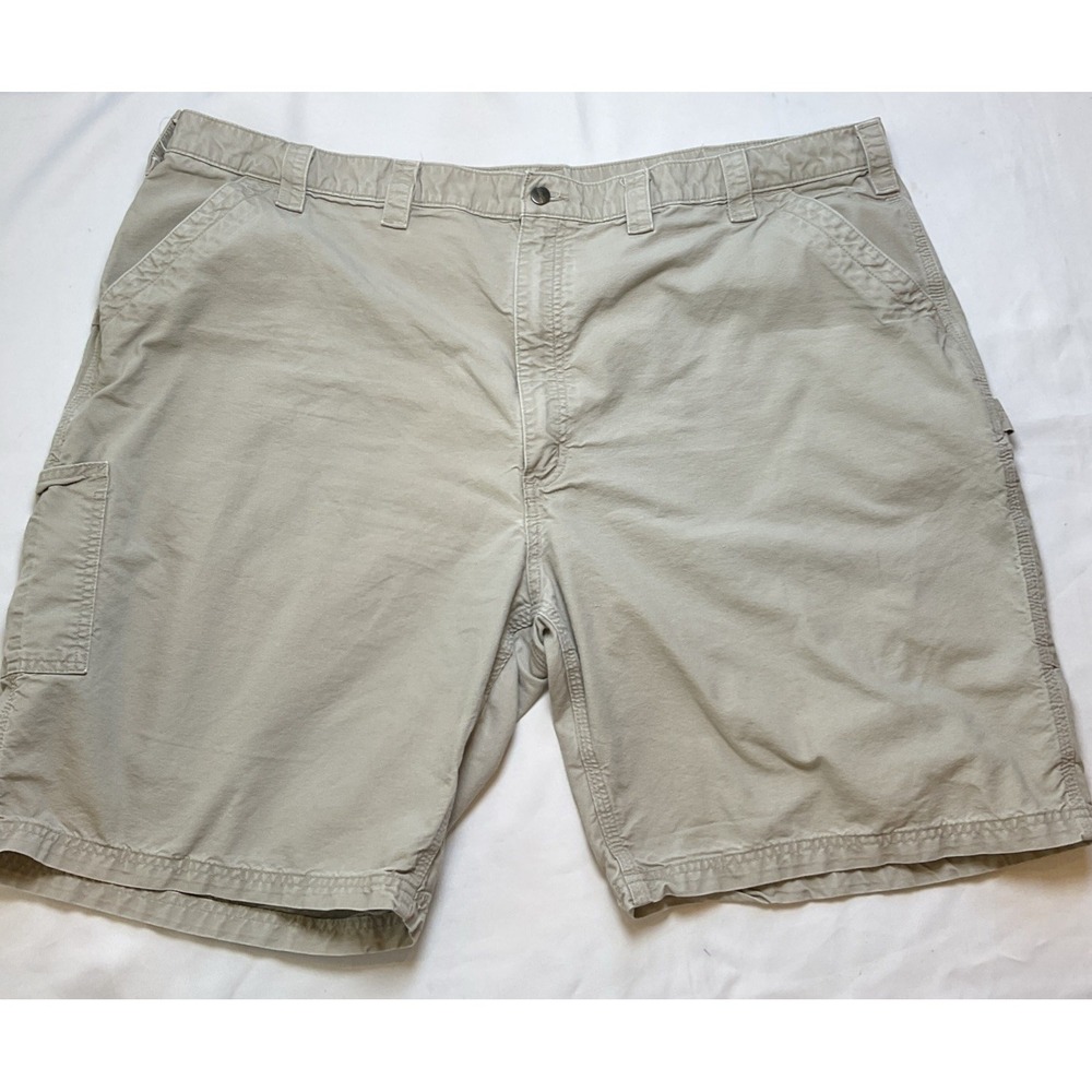 Carhartt Carpenter Shorts Mens Size 50 Tan Cargo Workwear Original 100% Cotton